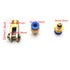 Pneumatic Cylinder 16mm Bore 100mm Stroke, Air Cylinder Double Action Single Rod with Mounting Accessories