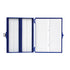 Heathrow Scientific HS15994M 100 Place Slide Box, Blue