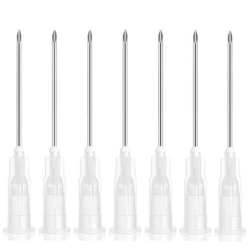 16G 32MM 100 Pack Disposable with Cap for Lab Supplies, Poultry, Pet, and Industrial Dispensing