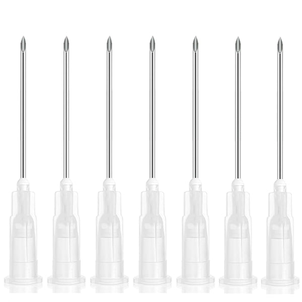 16G 32MM 100 Pack Disposable with Cap for Lab Supplies, Poultry, Pet, and Industrial Dispensing