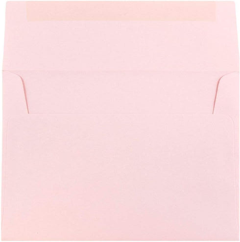 JAM PAPER A7 Premium Invitation Envelopes - 5 1/4 x 7 1/4 - Baby Pink Pastel - 50/Pack by JAM Paper