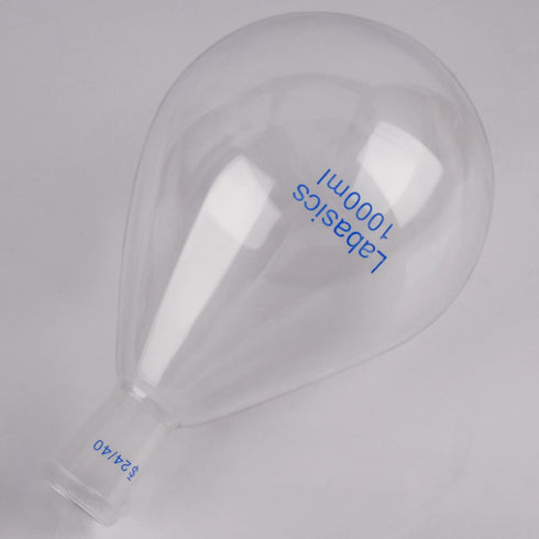 Borosilicate Glass Single Neck Recovery Flask, 1000 ml Rotary Evaporator Flask with 24/40 Outer Joint