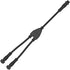 BTF-LIGHTING 3 Core 3 pin Small Size IP68 Y Shape 1 Male-Divided-2