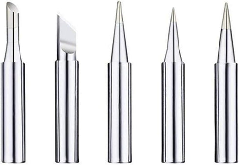 900M-T Soldering Iron Tips, 60 Watt Replacement for Electrical Soldering Station (B/2.4D/I/K/3C 5Pcs)