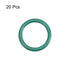 uxcell Fluorine Rubber O-Rings, Green, Pack of 20, 21mm OD 16.2mm ID 2.4mm Width FKM Seal Gasket for Plumbing Machinery