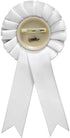 Rosette Dairy Goat White Ribbon Award, Goat Trophy Ribbon Prize