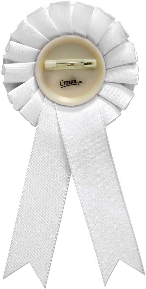 Rosette Chicken White Ribbon Award, Chicken Trophy Ribbon Prize Prime