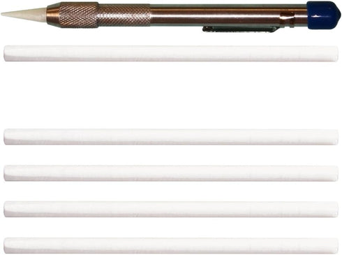 Treasure Marker – Soapstone Fabric Marker with 6 Refills, Easily Marks Rub or Wash Off, Sharpen with Pencil Sharpener