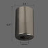 1 5/8 inch 3 Pack Smoke Gray Modern Glass Cylinder Lamp Shade, Replacement Glass Globe or Cover for Light Fixture