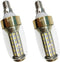 WeFoonLo Pack of 2, 8W 2800-3200k E14 LED Corn Bulb Energy Saving Candelabra