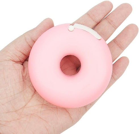 Tape Dispenser Mini Tape Cutter, Donut Shape Tape Cutter Box Case, Tapes Included for Home, School, Office Use