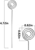 Ring Loop Round Shape Craft Wire Clip, 30 Pack Silver Table Card Holders for Party Decoration