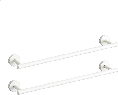 Newfun 24 Inch White Bathroom Towel Holder, 2Pcs Towel Racks for Bathroom
