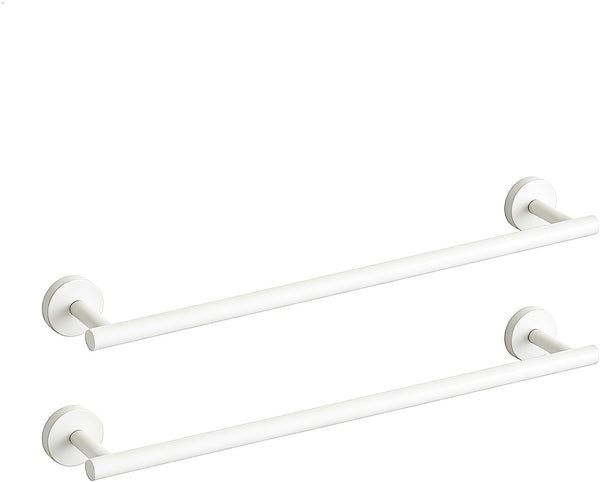 Newfun 24 Inch White Bathroom Towel Holder, 2Pcs Towel Racks for Bathroom