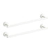 Newfun 24 Inch White Bathroom Towel Holder, 2Pcs Towel Racks for Bathroom