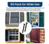 WindowPro 60 3 Inch Pcs Vinyl Shutter Fastener Window Panel Peg Lok Pin Pegs Screws Shutter Spikes Anchor (Black)