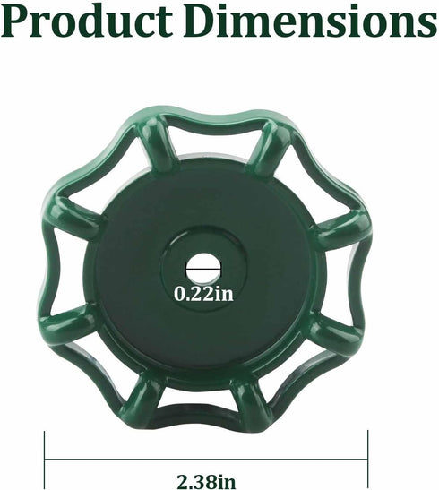 1172065 01-5109, 3/8" (12 Outdoor Faucet Handle Compatible with LASCO Hose Bib Handle Fits Most Shaft Silicone Stems