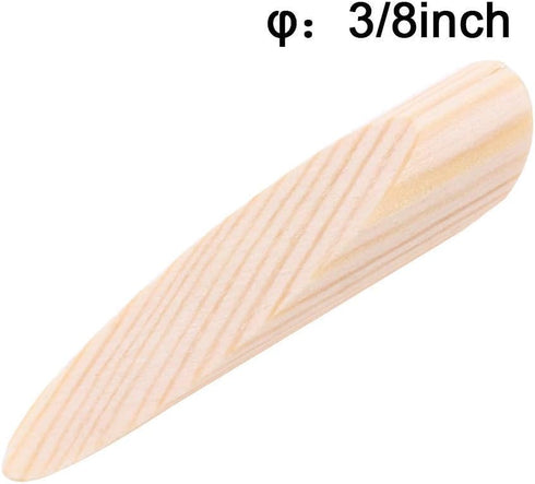 AUTOTOOLHOME 100 Pack Solid Wood Pocket Hole Plugs, Pine for Pocket Hole Jig Woodworking Tool with Storage Case
