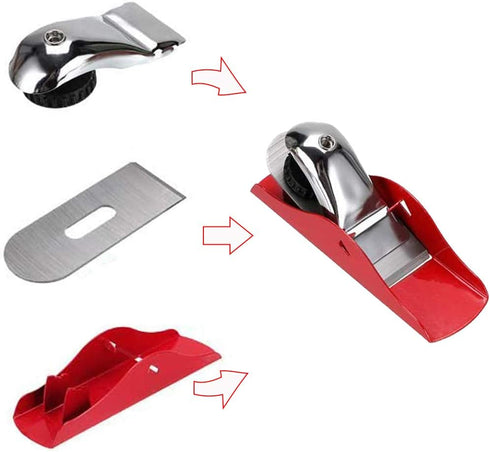 Mini Hand Planer - Small Trimming Planer 6-1/2 inch with Adjustable Block Plane for Woodworking