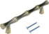 5PCS Bamboo Imitation Bronze Cabinet Pulls, 3.8-inch Hole Centers Drawer Handle Furniture Hardware
