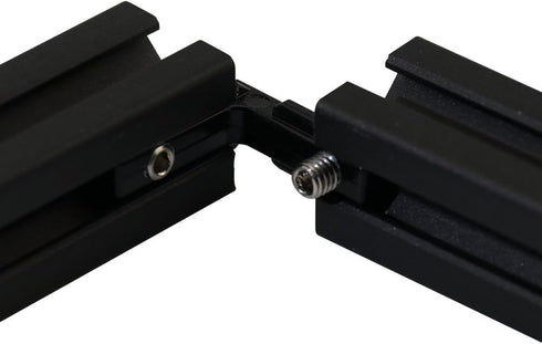 20pcs 2020 Series Black T Slot L-Shape Interior Corner Connector Joint Bracket with Screws and Wrench Tool