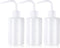 Melphoe 3Pcs 250ml Tattoo Wash Bottle Squeeze, Plastic Squeeze Medical Lab Washing Bottle, White