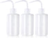 Melphoe 3Pcs 250ml Tattoo Wash Bottle Squeeze, Plastic Squeeze Medical Lab Washing Bottle, White
