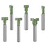 Totowood Keyhole Router Bits Set, 1/4" Shank Router Bit Set 6 pcs Router