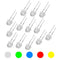 Straw Hat Led Kits, 50Pcs F5 Led Kit Super Bright, White Green