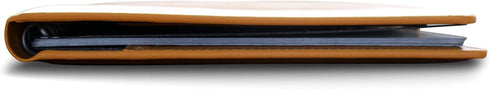 Thegreen Hard PU Leather Cover for Rocketbook Executive-Letter Size, Black/Dark Brown, Fake Leather Fabric with Pen