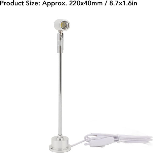 Yunir 1W Indoor Spotlight LED,Aluminum Alloy Rotatable Floor Spotlight Lamp USB Spot Lights,Adjustable Small Standing
