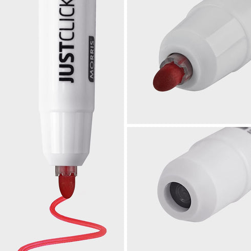carrotez Retractable Dry Erase Markers, Low Odor Bullet Tip, Thick Barrel, 12 Count, Red