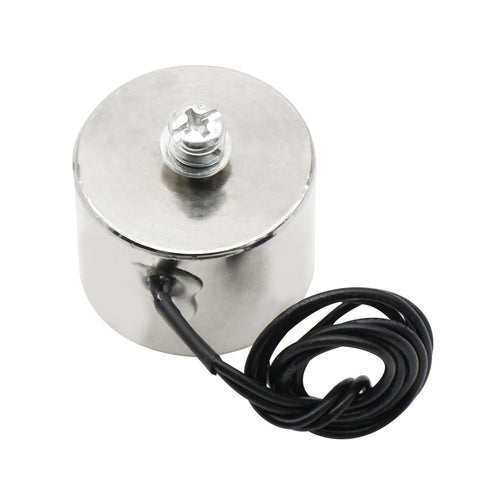 Electric Lifting Magnet Solenoid Electromagnet, 34 X 25mm DC24V 180N 39LB/20Kg Holding Suction