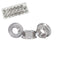 STORMCUBE M8x1.25mm DIN6923 Serrated Flange Nuts 20 Pack 304 Stainless Steel Hex Lock