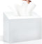 Wensdr Acrylic Hand Towel Box Cover Holder for Kleenex, Disposable Paper Hand Towels