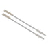 2Pcs Silver Stainless Steel Lab Spatula, Mini Double-Ended Spatula, Micro Spatula, Lab Utensils