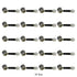 HAHIYO 20Sets 12x15mm Furniture Connector Cam Lock Fittings Dowel Flat Back Fastener Table Side Knock Down
