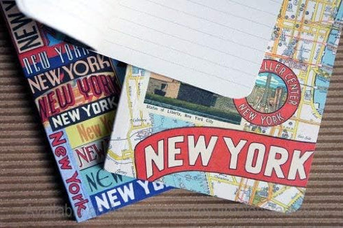 Cavallini Mini Notebooks, New York, 4 x 5, 3 Mini Notebooks