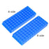 2Pcs Tube Rack Microcentrifuge Tube Racks Double-Sided Plate for 0.5ml-2ml Centrifugal Pipe 60 Holes (Blue-Orange)