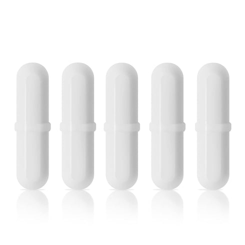 5 Pcs 30mm(1.18 inch) B PTFE Magnetic Stirrer Mixer Stir Bar, White Color for Laboratory Stir Plate