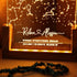 Personalized Star Map Night Light - Custom Table Lamp for Couples, Ideal Romantic Gift for Anniversaries, Engagements
