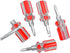 5 Pcs Stubby Magnetic Screwdriver Set, Phillips Head & Flat Head, 2-in-1 Interchangeable Bit Tool for Repair