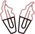 Gullor 20 Cute Paper Clips, Vegetable Shape Paperclips, Memo Clips, Shaped Bookmarks, Pieces, Ice Cream
