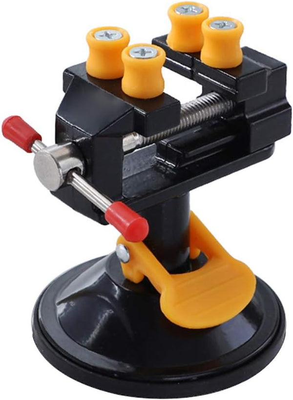 Yakamoz Universal Mini Suction Vise Clamp 360 Degrees Drill Press Vise Table Bench Vice for DIY Jewelry