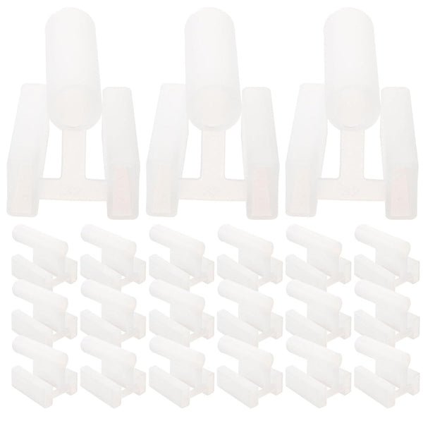 DOITOOL 100pcs 3 Prong Plug Cover, Plastic Socket Covers for Electrical Outlets, Easy Install Safety Caps