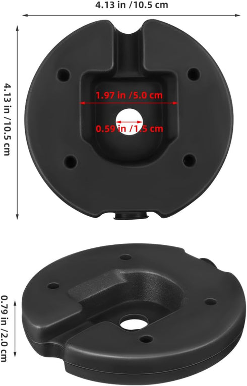 4.13 Inch Counterweight BESTOYARD Weighted Block Base for Floor Lamp and Desk Lamp Iron Base Weight for DIY Lighting