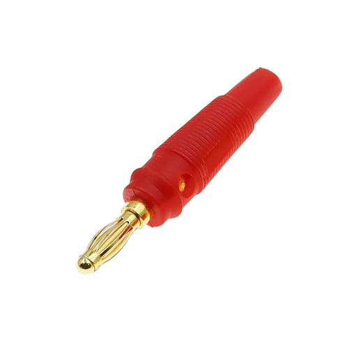 Qingdinu 40 4mm PCS New Plugs Pure Copper Gold Plated Musical Speaker Cable Wire Pin Banana Plug Connectors(Blue)