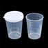 10Pcs 50ml Transparent Plastic Measuring Cups with Lid, Calibration Liquid Container Tools