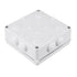 ABS Plastic Dustproof Waterproof IP65 Junction Box, Universal Electrical Project Enclosure, White, 5.9"x5.9"x2.8"