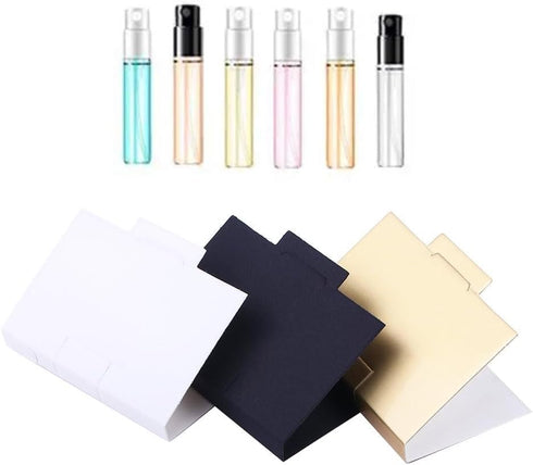 generic 10Pcs/Set Packaging Package AM15SD07ZWKUS*10 Sample Perfume Bottle Card, Mini Spray Bottle Paper Card, Women